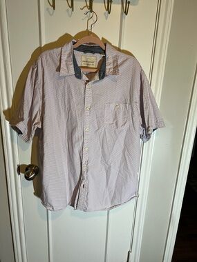 Original Weatherproof Vintage XXL Mens Shirt Button-Up Short Sleeve Pocket